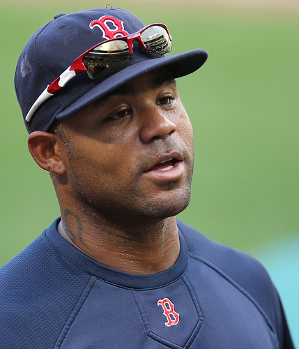 Carl Crawford has not lived up to the expectations the Boston Red Sox had when they signed him to a seven year, 142 million dollar contract. (credit: courtesy of Keith Allison on flickr)