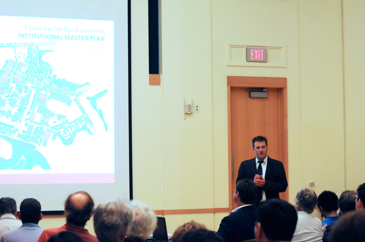 Bob Reppe, director of Campus Design and Facilities Development, shares the university’s expansion goals. (credit: Thomas Hofman/Photo Editor)