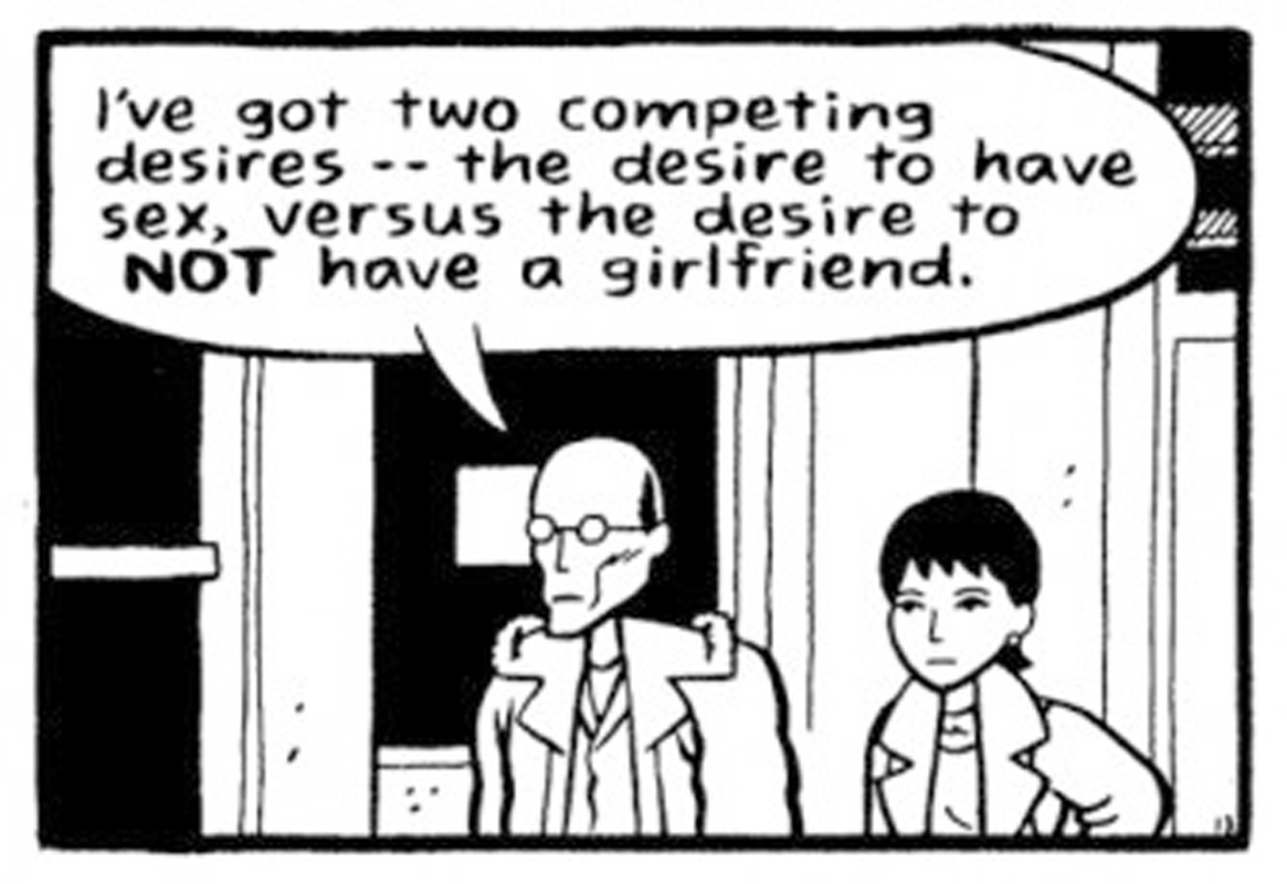 Chester Brown’s book traces his disillusionment with romantic love and his argument for decriminalizing prostitution. (credit: Courtesy of Drawn and Quarterly 2011)