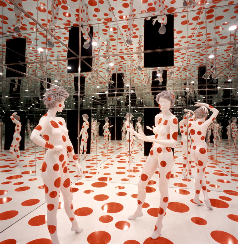 Yayoi Kusama’s “Infinity Dots Mirrored Room,” part of a permanent installation, is among the attractions on
display at the Mattress Factory. (credit: Courtesy of the Mattress Factory)