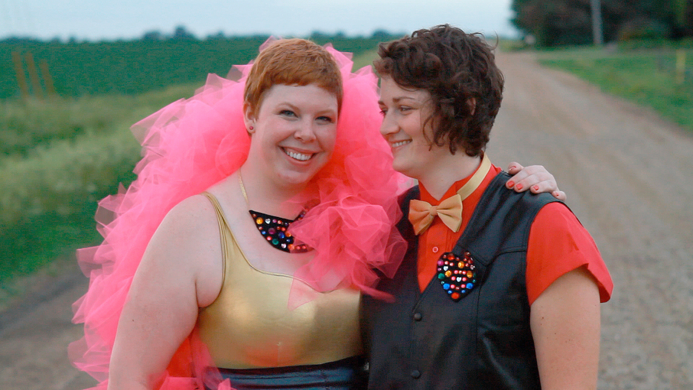 Amanda and Rachel traveled to Iowa to receive their marriage license and put on an unforgettable wedding ceremony. (credit: Courtesy of TR Creative Services)