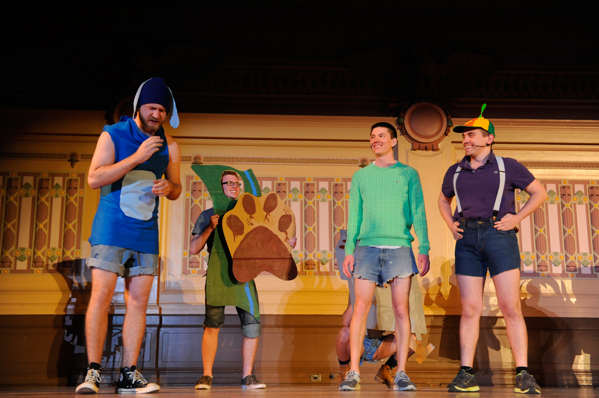 The brothers of Sigma Alpha Epsilon performed a comedic musical skit titled Law & Order: Special Victims Bluenit, which won first place in the singles division. (credit: Alex Webster/)