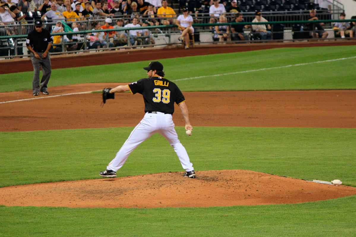 Pitcher Jason Grilli — known as "The Grill" and "Grilled Cheese" — has been out recently due to a strain in his right arm. (credit: Courtesy of Sports Crazy via Flickr)