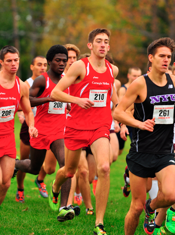 Senior Josh Newby was the only Carnegie Mellon runner to finish in the top 10. (credit: Jason Chen/Staff Photographer)