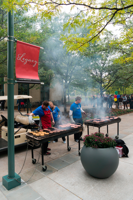 The CUC expansion celebration on Thursday included a barbecue in the newly renovated Legacy Plaza. (credit: Abhinav Gautam/)